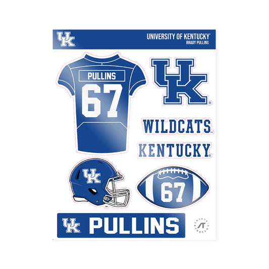 Kentucky - NCAA Football : Brady Pullins - Sticker Sheet-0