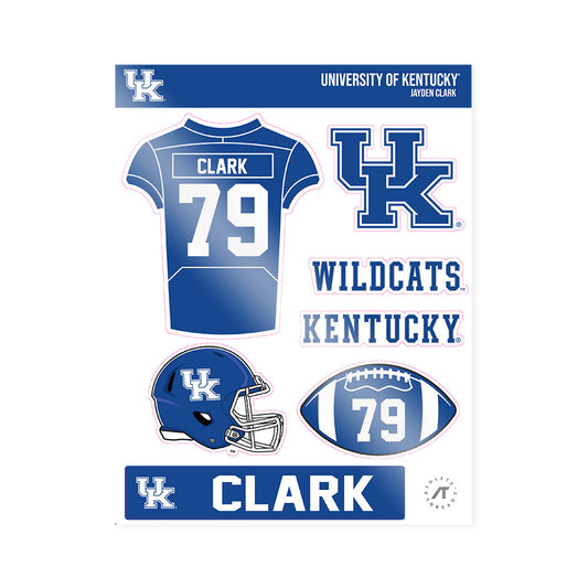 Kentucky - NCAA Football : Jayden Clark - Sticker Sheet-0