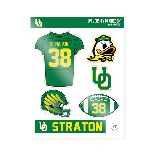 Oregon - NCAA Football : Will Straton - Sticker Sheet-0