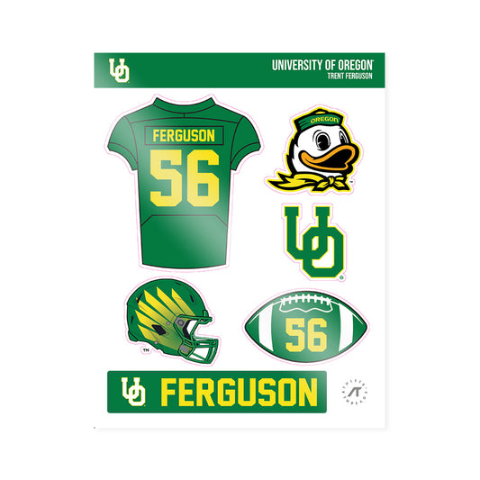 Oregon - NCAA Football : Trent Ferguson - Sticker Sheet-0