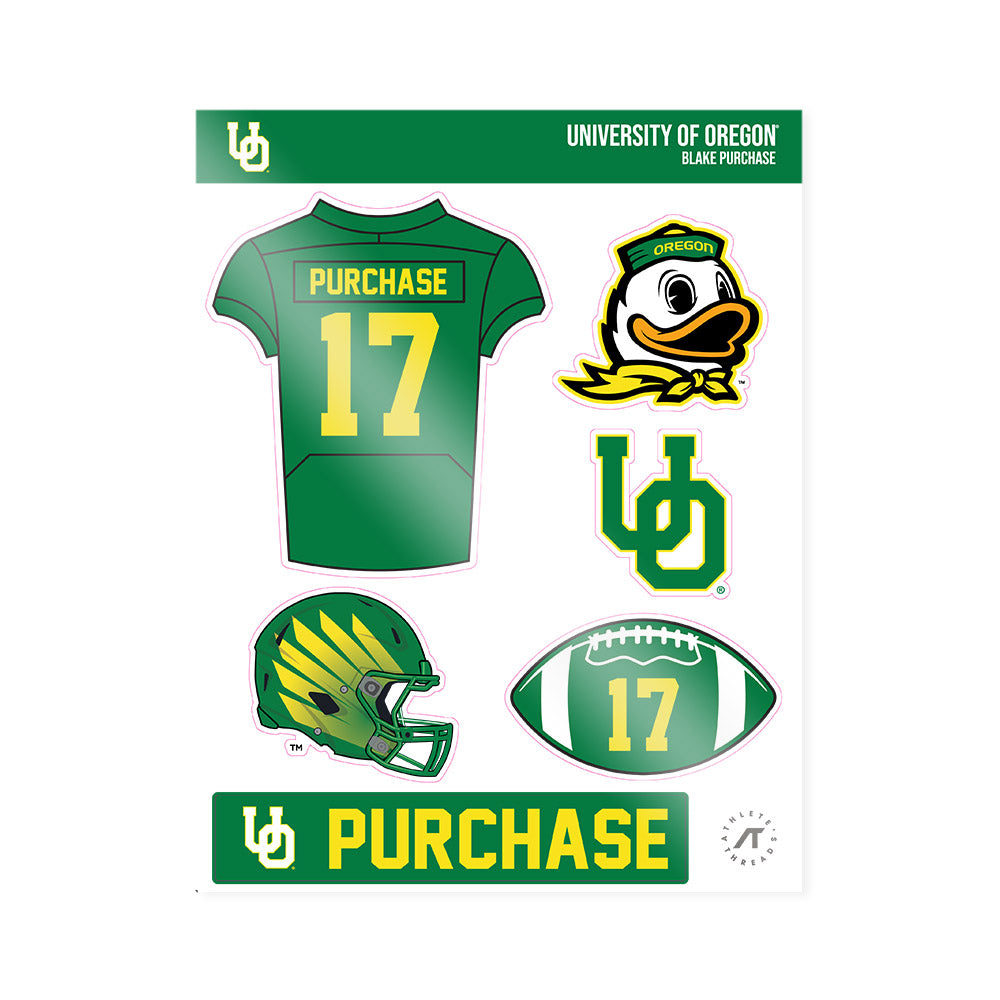 Oregon - NCAA Football : Blake Purchase - Sticker Sheet-0