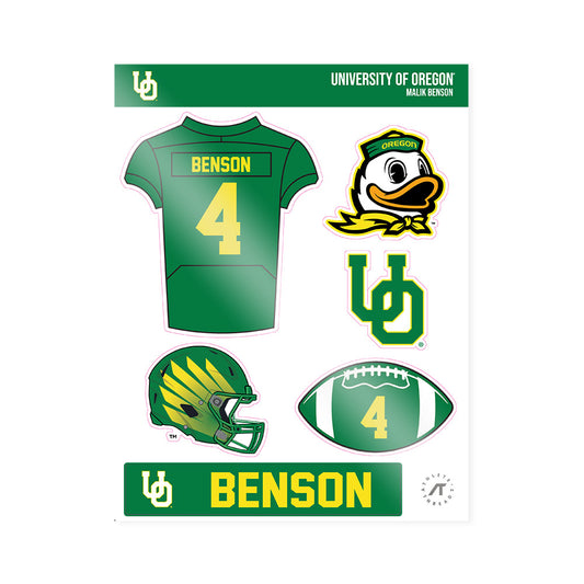 Oregon - NCAA Football : Malik Benson - Sticker Sheet-0