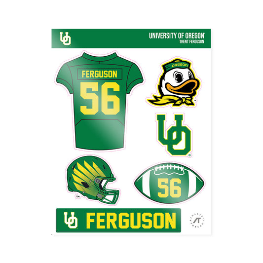 Oregon - NCAA Football : Trent Ferguson - Sticker Sheet-0