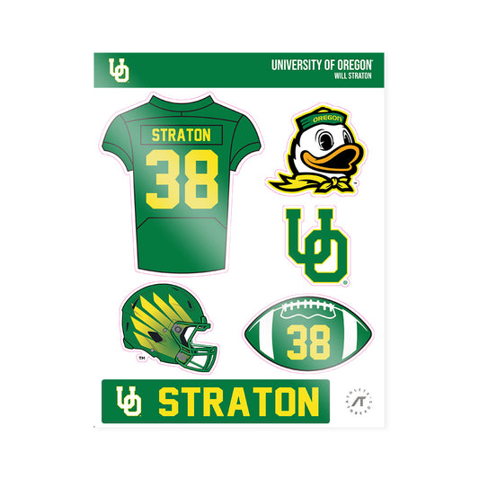 Oregon - NCAA Football : Will Straton - Sticker Sheet-0