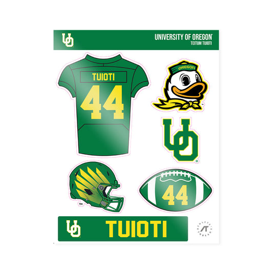 Oregon - NCAA Football : Teitum Tuioti - Sticker Sheet-0