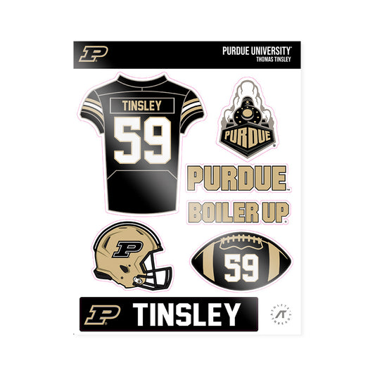 Purdue - NCAA Football : Thomas Tinsley - Sticker Sheet-0