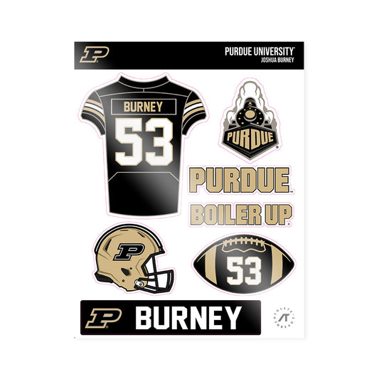 Purdue - NCAA Football : Joshua Burney - Sticker Sheet-0