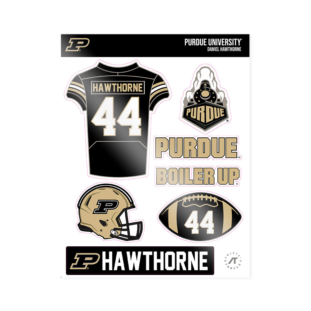 Purdue - NCAA Football : Daniel Hawthorne - Sticker Sheet-0