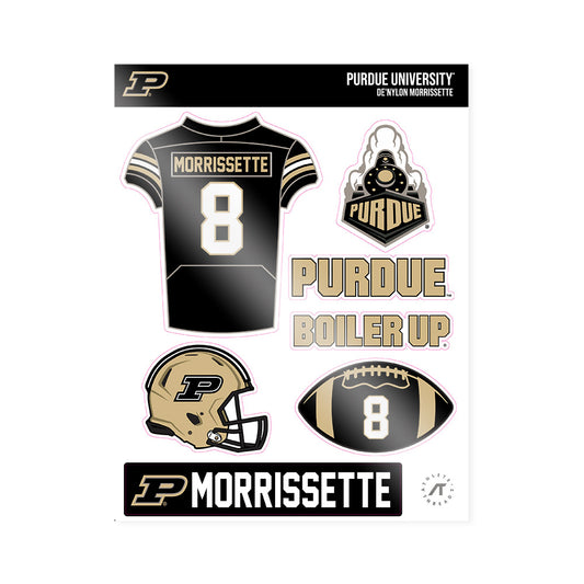 Purdue - NCAA Football : De'Nylon Morrissette - Sticker Sheet-0