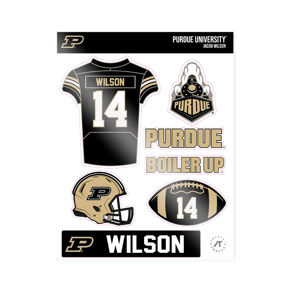 Purdue - NCAA Football : Jacob Wilson - Sticker Sheet-0