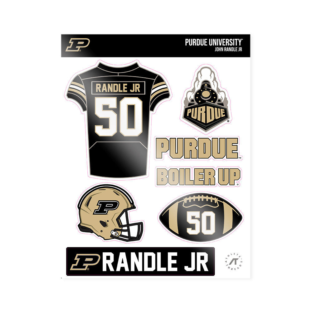 Purdue - NCAA Football : John Randle jr - Sticker Sheet-0