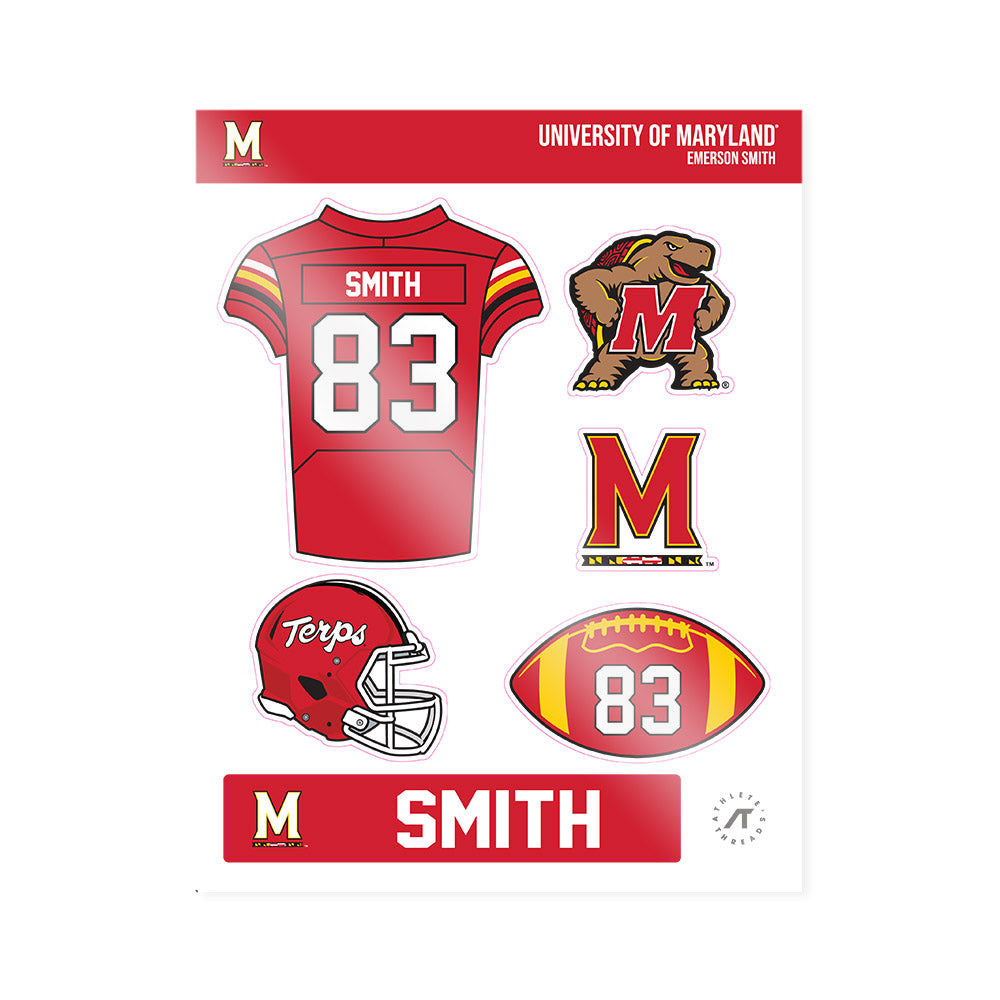 Maryland - NCAA Football : Emerson Smith - Sticker Sheet-0