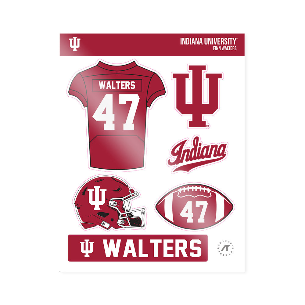 Indiana - NCAA Football : Finn Walters - Sticker Sheet-0