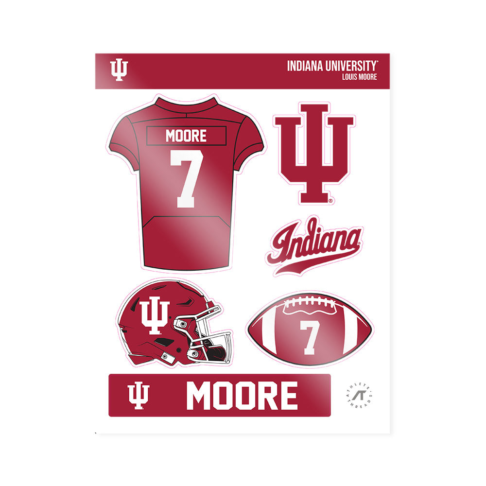 Indiana - NCAA Football : Louis Moore - Sticker Sheet-0