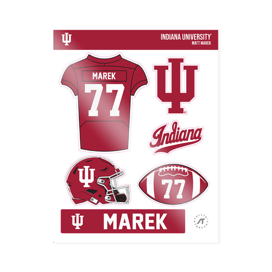 Indiana - NCAA Football : Matt Marek - Sticker Sheet-0