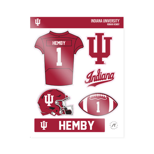 Indiana - NCAA Football : Roman Hemby - Sticker Sheet-0