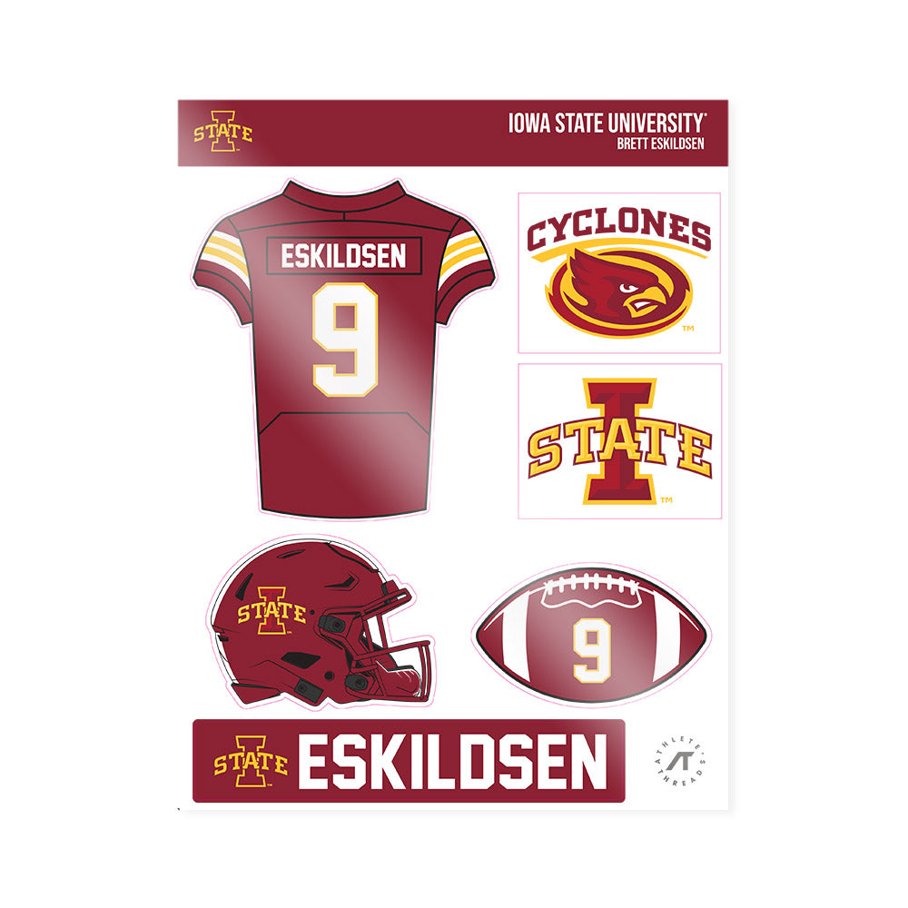 Iowa State - NCAA Football : Brett Eskildsen - Sticker Sheet-0