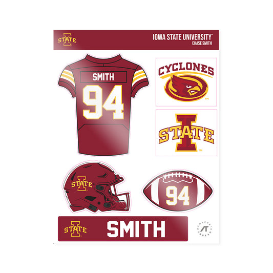 Iowa State - NCAA Football : Chase Smith - Sticker Sheet-0