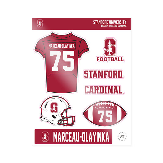 Stanford - NCAA Football : Braden Marceau-Olayinka - Sticker Sheet-0