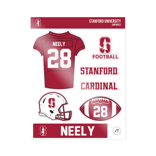Stanford - NCAA Football : Sam Neely - Sticker Sheet-0
