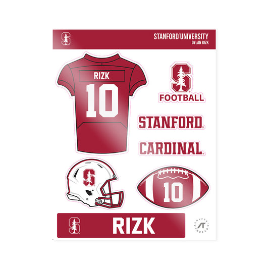 Stanford - NCAA Football : Dylan Rizk - Sticker Sheet-0