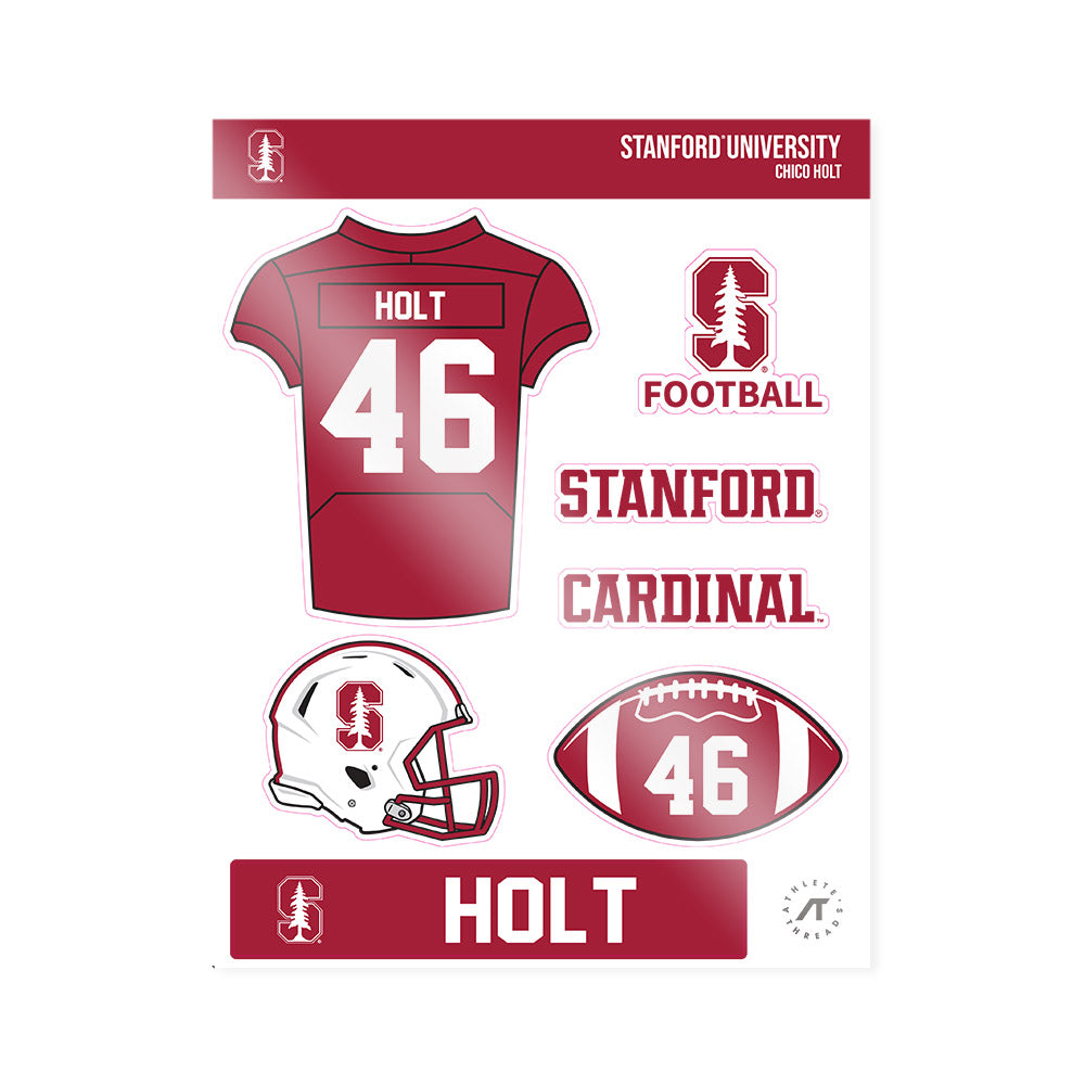 Stanford - NCAA Football : Chico Holt - Sticker Sheet-0