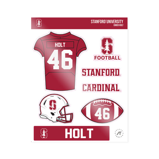 Stanford - NCAA Football : Chico Holt - Sticker Sheet-0