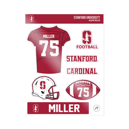 Stanford - NCAA Football : Jalayne Miller - Sticker Sheet-0
