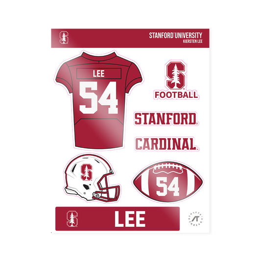 Stanford - NCAA Football : Kiersten Lee - Sticker Sheet-0