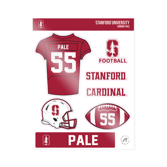 Stanford - NCAA Football : Simione Pale - Sticker Sheet-0