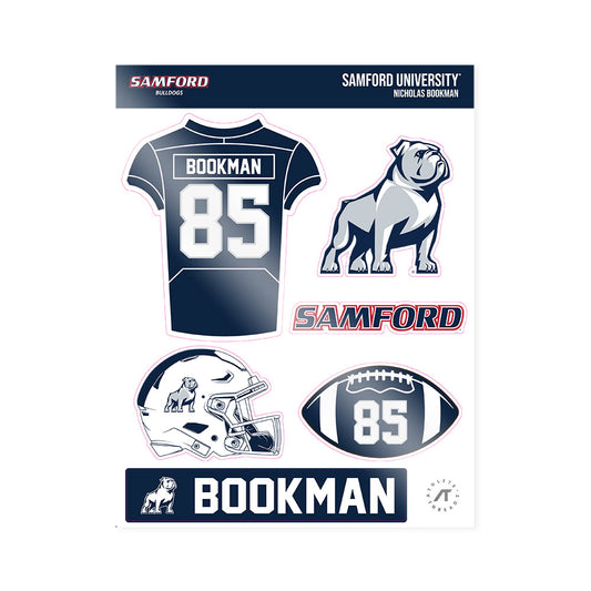 Samford - NCAA Football : Nicholas Bookman - Sticker Sheet-0