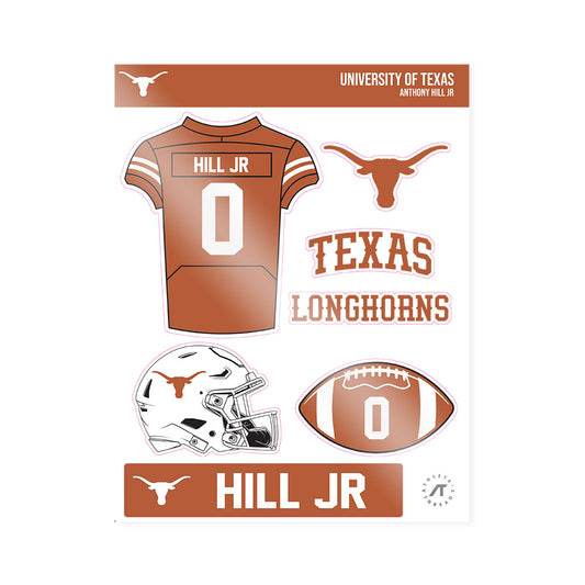 Texas - NCAA Football : Anthony Hill Jr - Sticker Sheet-0