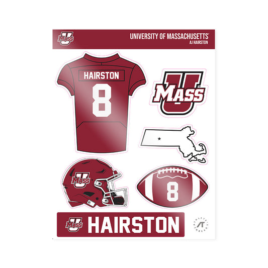 UMass - NCAA Football : AJ Hairston - Sticker Sheet-0