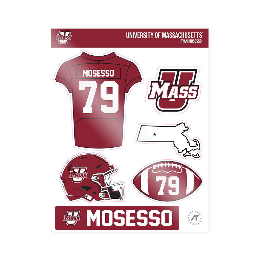 UMass - NCAA Football : Ryan Mosesso - Sticker Sheet-0