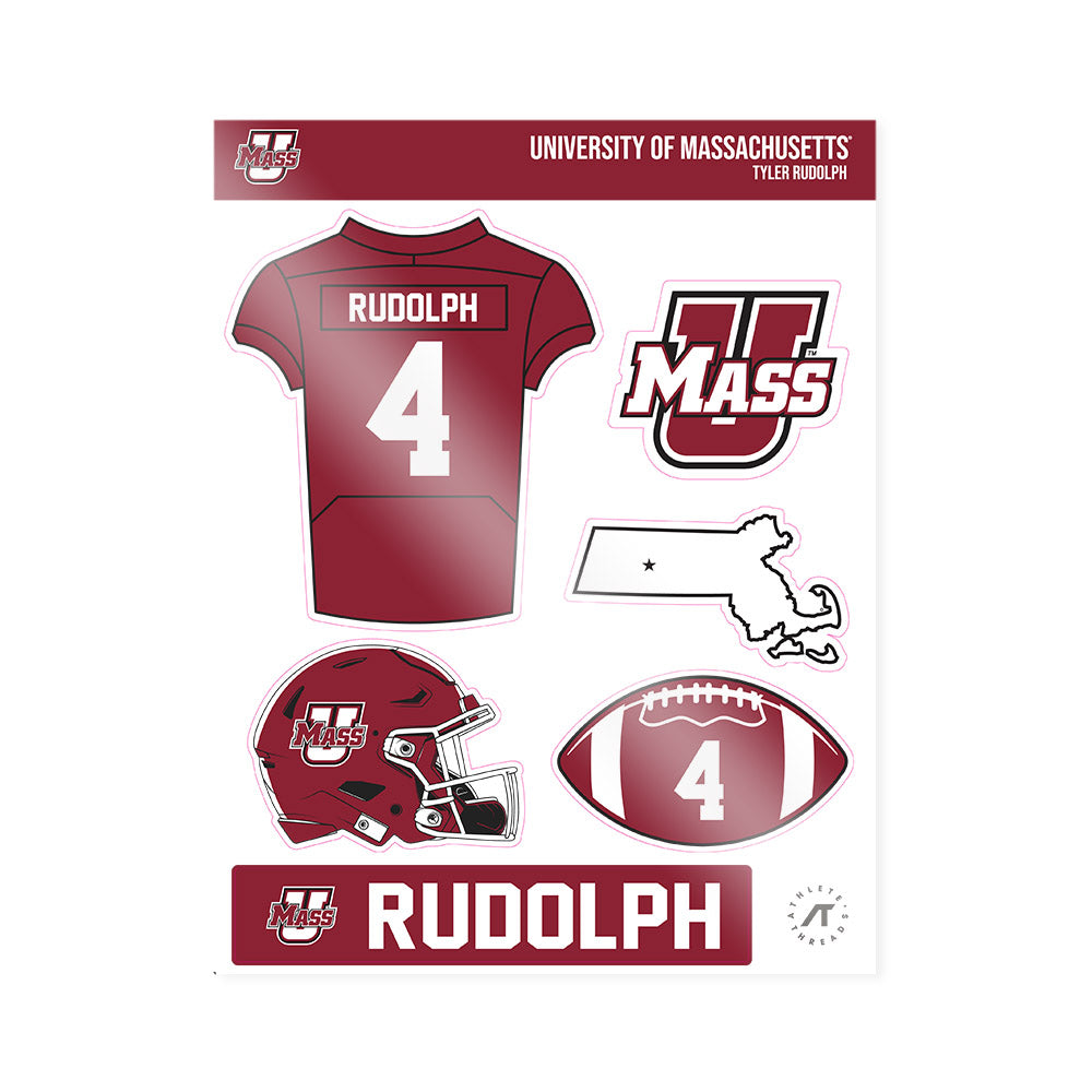 UMass - NCAA Football : Tyler Rudolph - Sticker Sheet-0