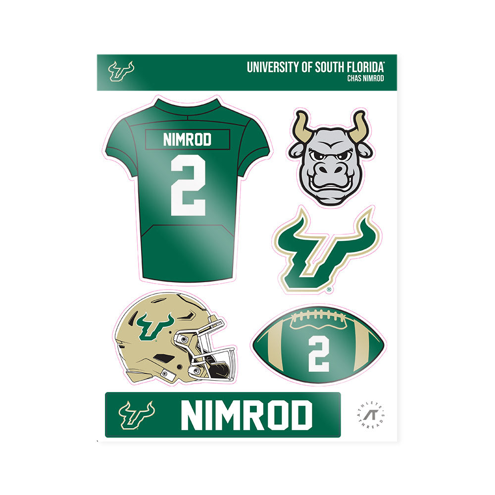 USF - NCAA Football : Chas Nimrod - Sticker Sheet-0
