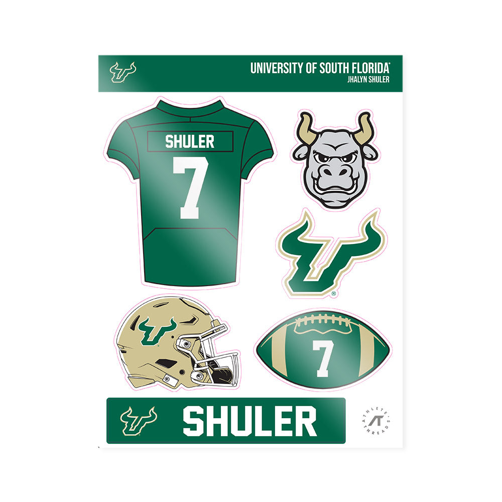 USF - NCAA Football : Jhalyn Shuler - Sticker Sheet-0