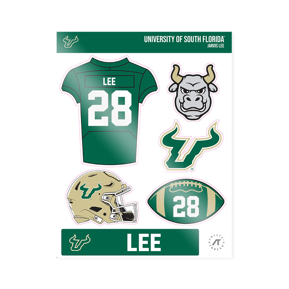 USF - NCAA Football : Jarvis Lee - Sticker Sheet-0