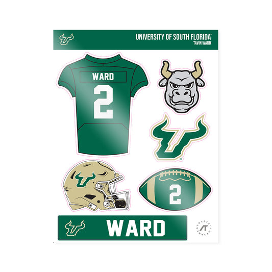 USF - NCAA Football : Tavin Ward - Sticker Sheet-0
