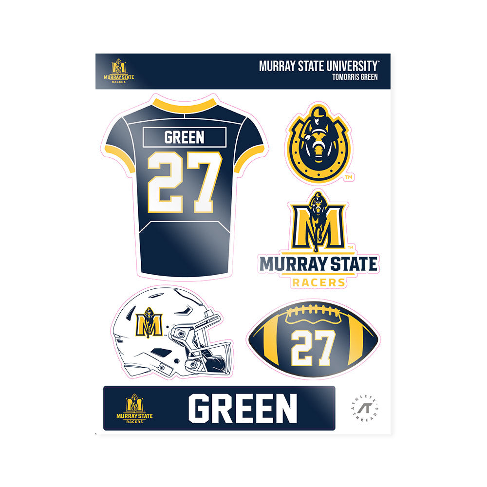 Murray State - NCAA Football : Tomorris Green - Sticker Sheet-0