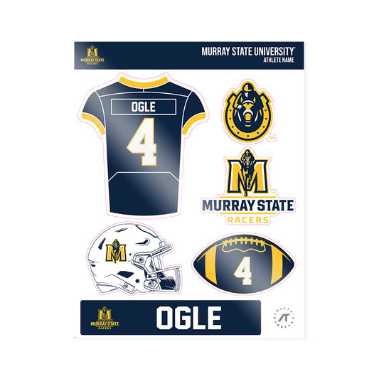 Murray State - NCAA Football : Jim Ogle - Sticker Sheet-0