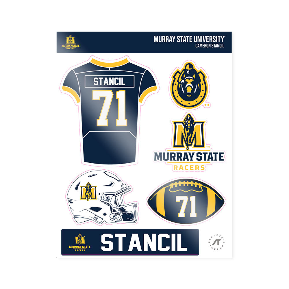 Murray State - NCAA Football : Cameron Stancil - Sticker Sheet-0