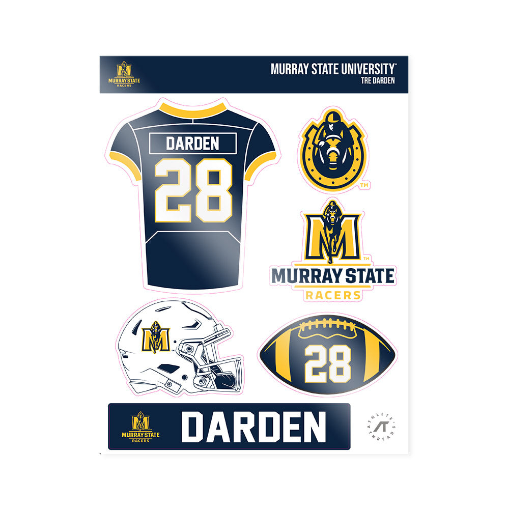 Murray State - NCAA Football : Tre Darden - Sticker Sheet-0