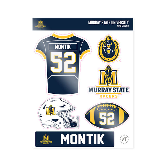Murray State - NCAA Football : Nick Montik - Sticker Sheet-0