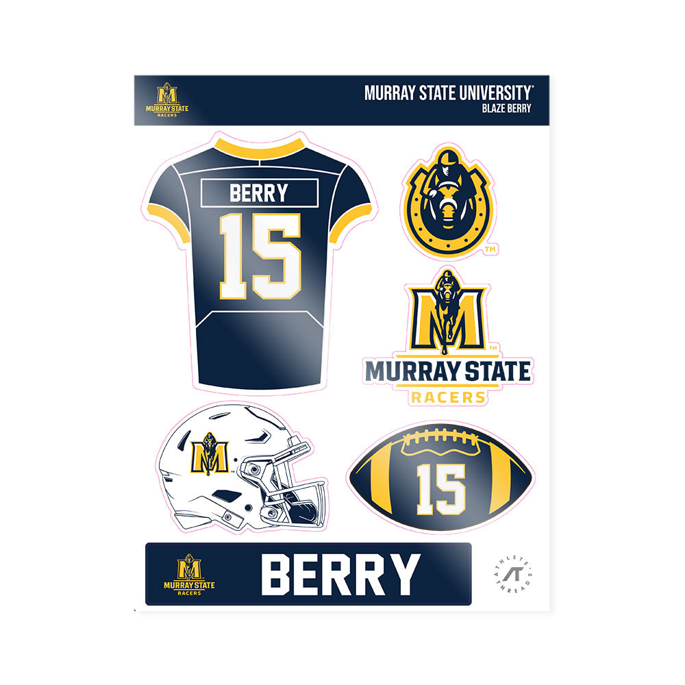 Murray State - NCAA Football : Blaze Berry - Sticker Sheet-0