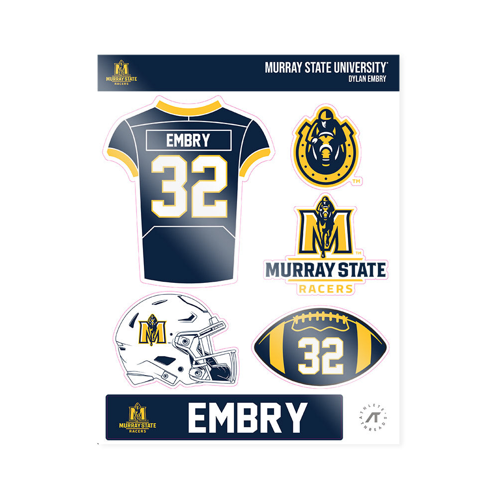 Murray State - NCAA Football : Dylan Embry - Sticker Sheet-0