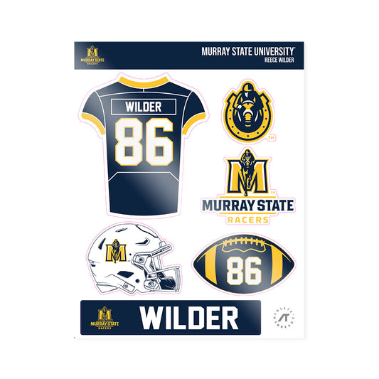 Murray State - NCAA Football : Reece Wilder - Sticker Sheet-0