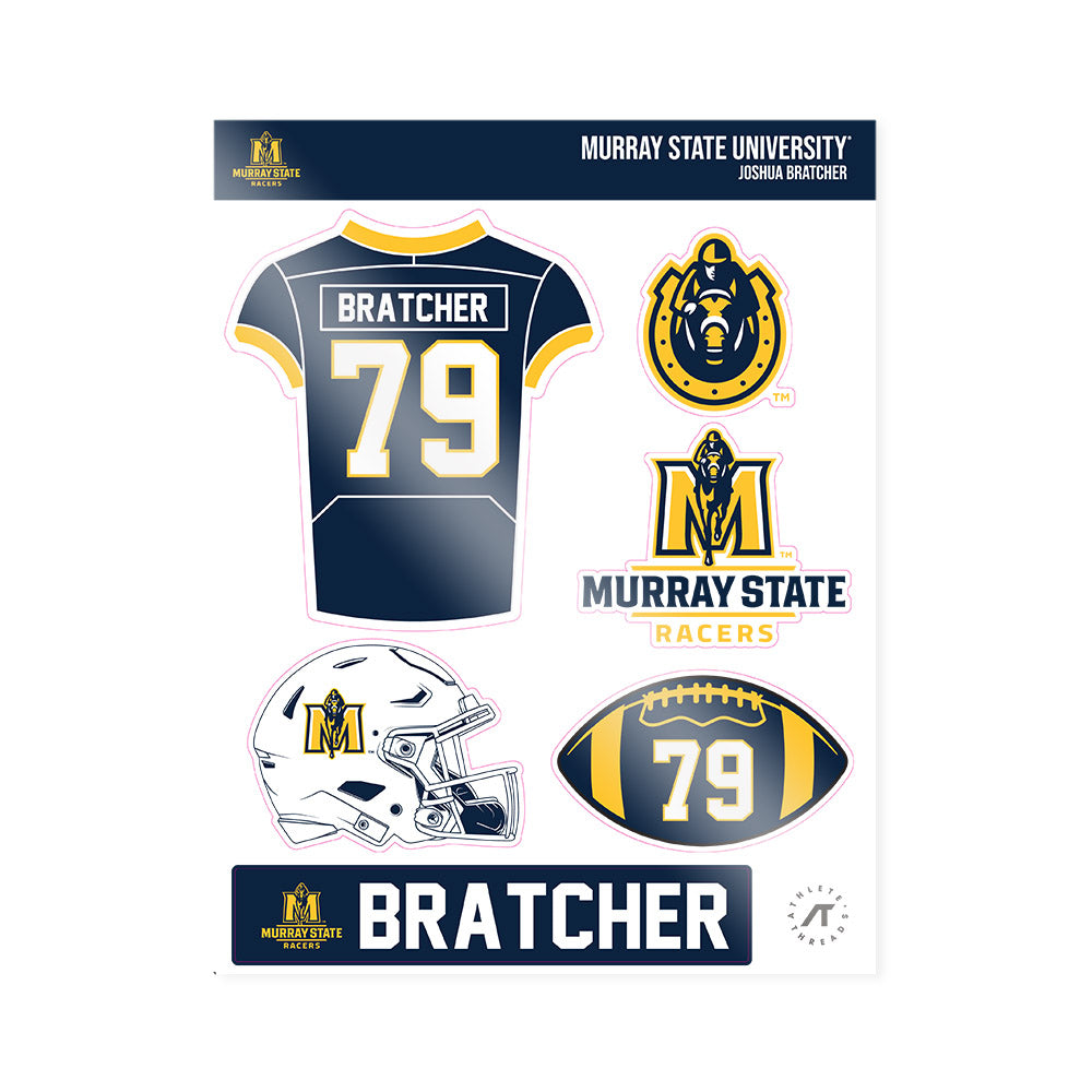 Murray State - NCAA Football : Joshua Bratcher - Sticker Sheet-0