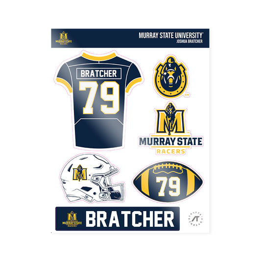 Murray State - NCAA Football : Joshua Bratcher - Sticker Sheet-0