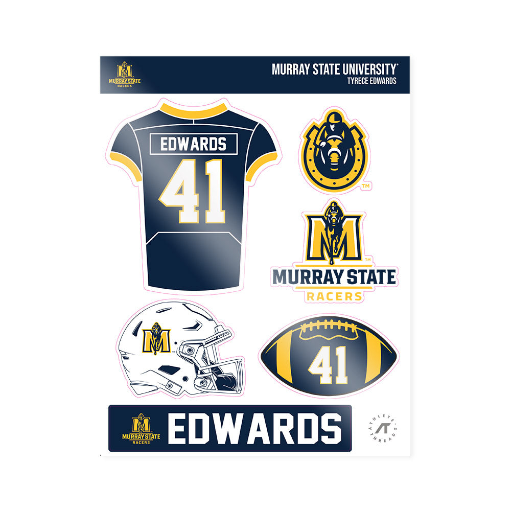 Murray State - NCAA Football : tyrece edwards - Sticker Sheet-0